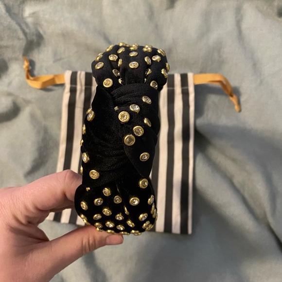 Lele sadoughi black velvet crystal headband - Picture 4 of 6